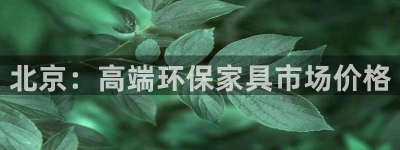 沐鸣2手机客户端：北京：高端环保家具市场价格